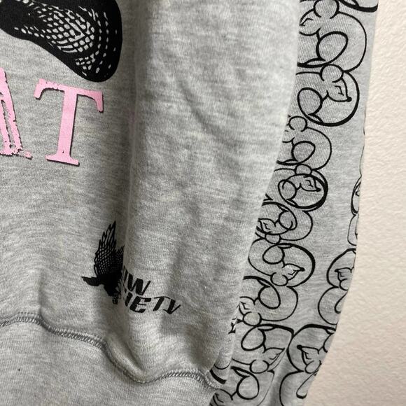 Lax Rat Flow Society Lacrosse Hoodie Full Zip Jacket Streetwear Hoodie Sz Large - Picture 11 of 12